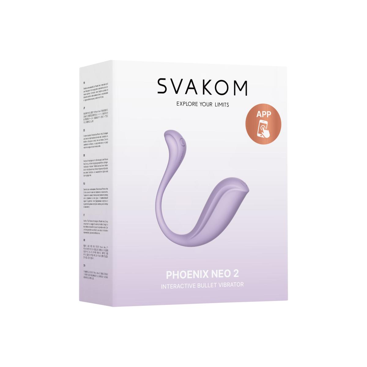 Vibratore interattivo a proiettile Phoenix Neo 2 SVAKOM - immagine 3