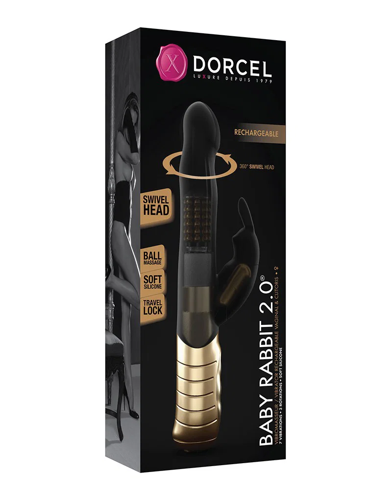 Vibratore vaginale e clitorideo BABY RABBIT 2.0 by Dorcel - immagine 2