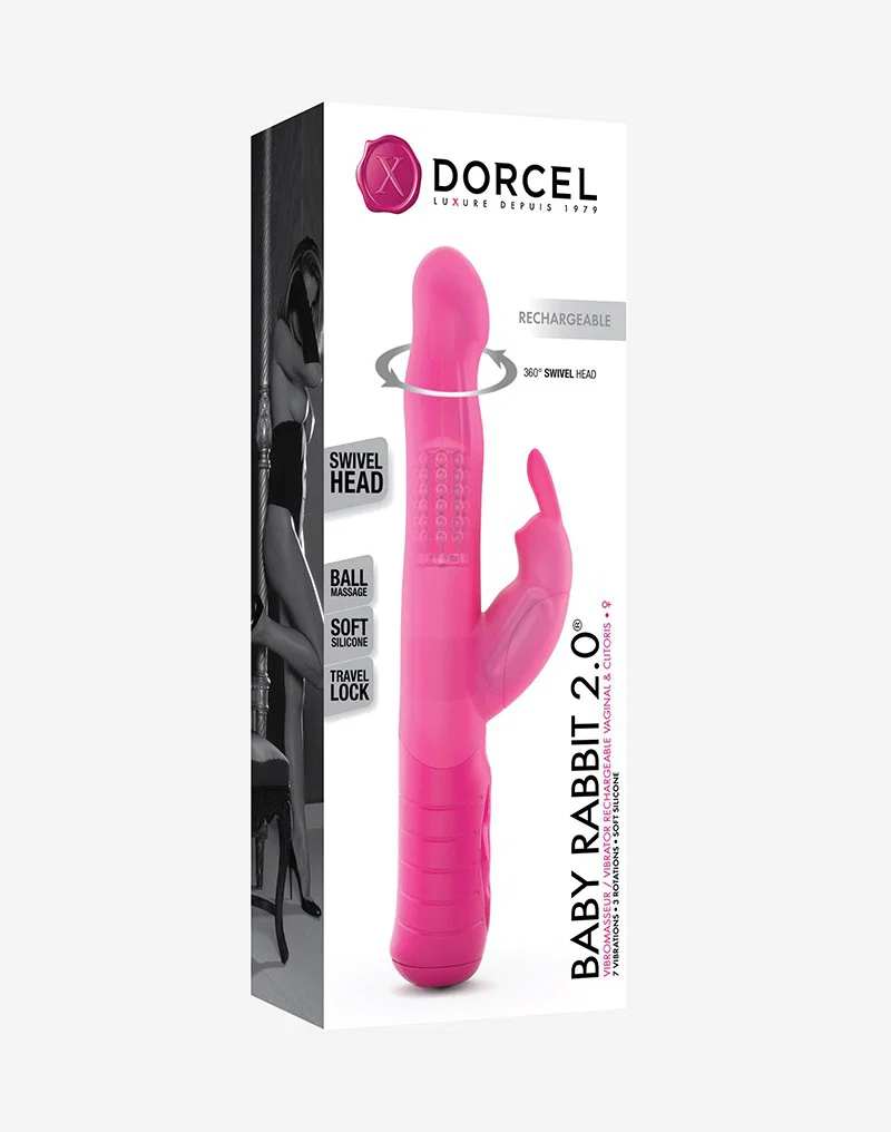 Vibratore vaginale e clitorideo BABY RABBIT 2.0 by Dorcel - immagine 4