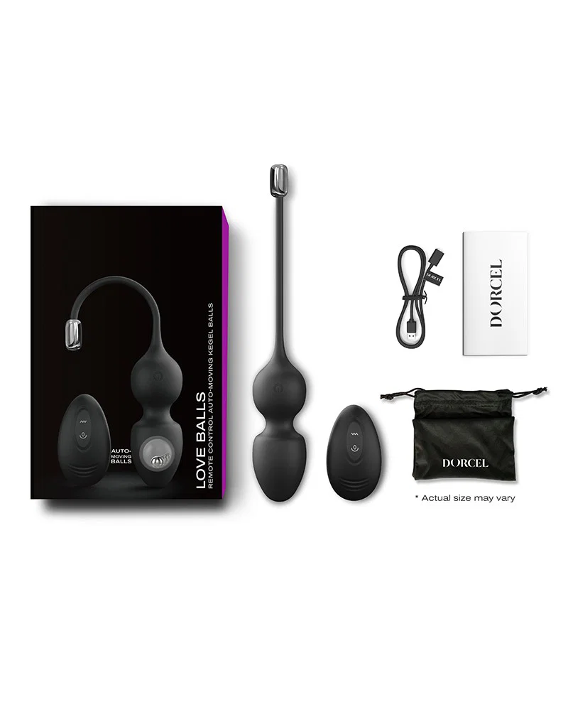 Love Balls - Palline di Kegel vibranti con telecomando by Dorcel - immagine 2
