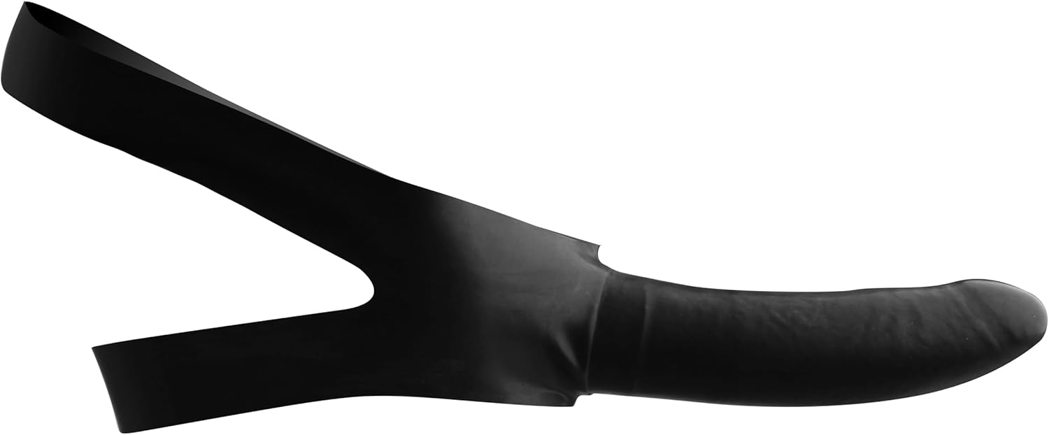Dildo strap-on con bavaglio per bocca Master Series - immagine 3