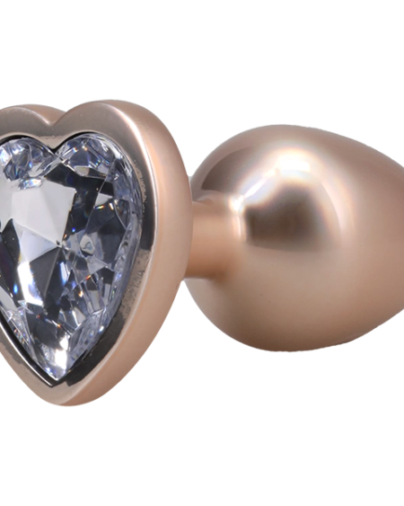 Booty Bling plug anale a forma di cuore in metallo by DOC JOHNSON