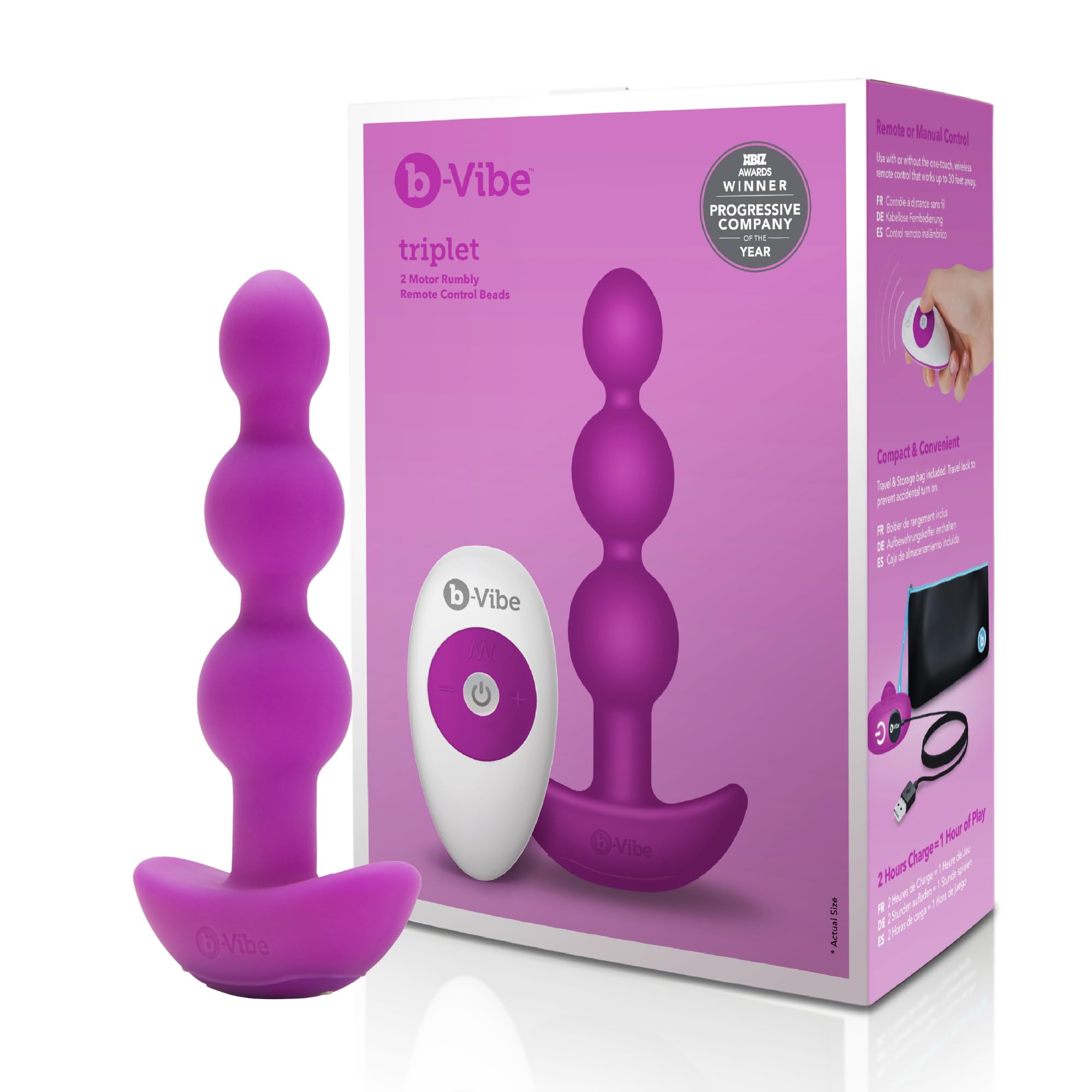 Triplet Anal Beads palline anali vibranti by B-VIBE - immagine 2