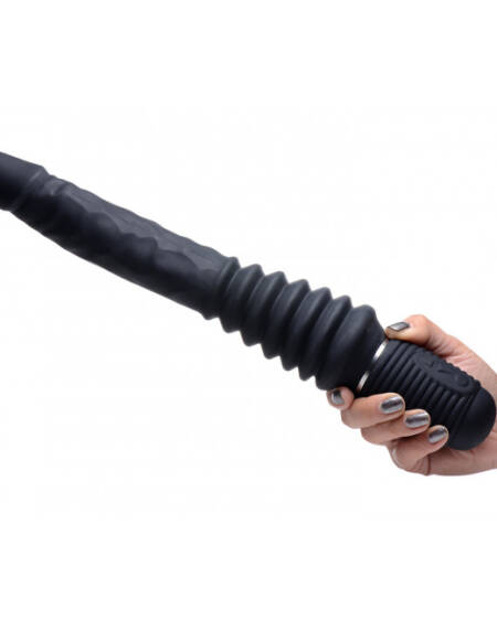 Dildo vibrante e a spinta Master Series 10X Thrust Master con impugnatura