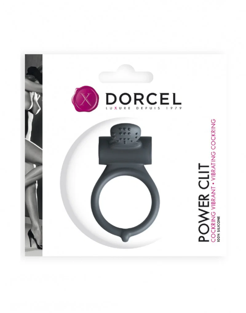 Anello vibrante elastico per il pene con stimolatore clitorideo (Power Clit+ RECHARGE) by Dorcel - immagine 2