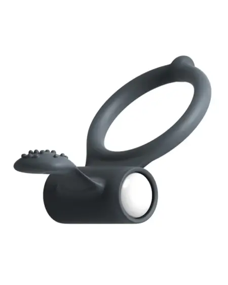Anello vibrante elastico per il pene con stimolatore clitorideo (Power Clit+ RECHARGE) by Dorcel