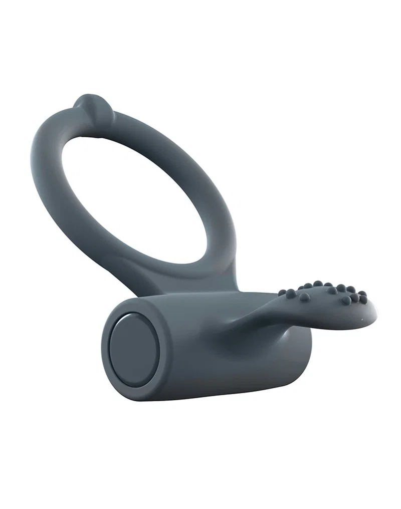 Anello vibrante elastico per il pene con stimolatore clitorideo (Power Clit+ RECHARGE) by Dorcel - immagine 5
