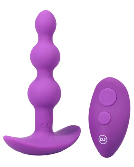 BEADED VIBE plug anale in silicone ricaricabile con telecomando by A-Play